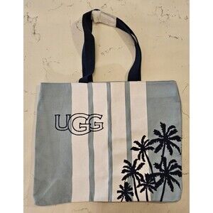 NEW UGG CANVAS EMBROIDERED PALM TREE BAG
